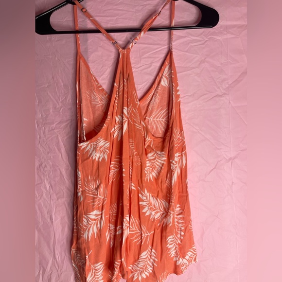 Natural Reflections women’s medium tropical orange and white tank - Picture 5 of 5